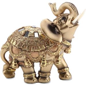 Lucky Wealth Elephant Statue Feng Shui Home Decorations for Living Room Elephant Figurines Vintage Collectibles Decor Gift