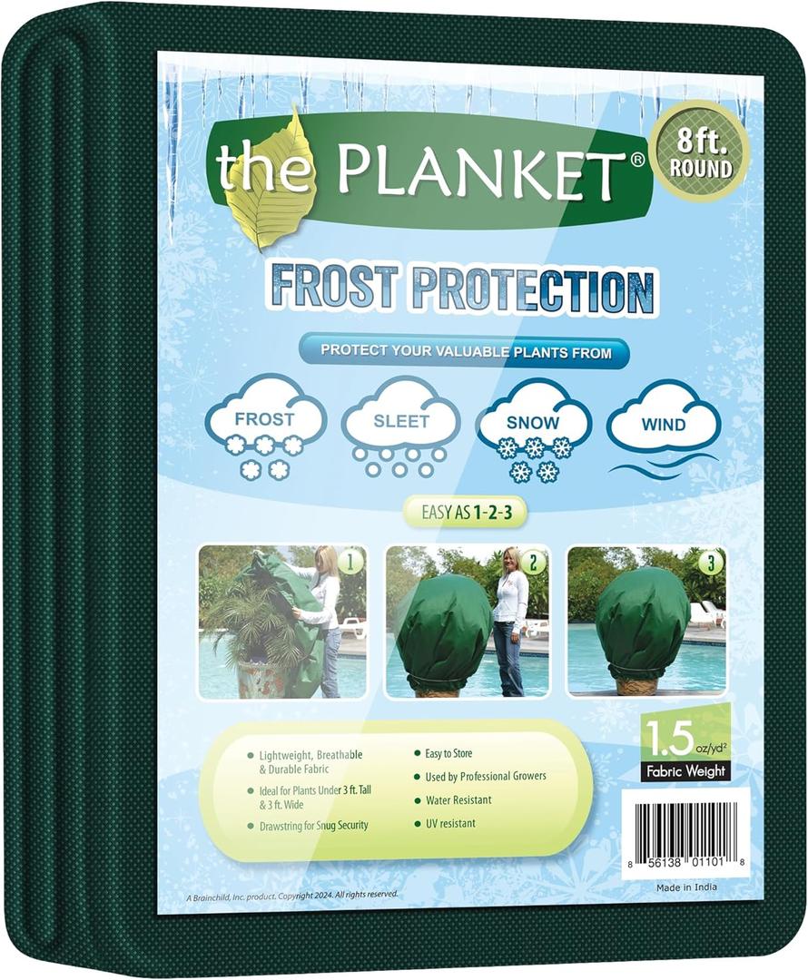 Frost Protection Plant Cover, 8 ft Round