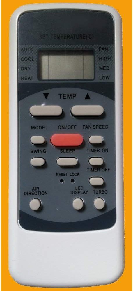 YING RAY Replacement for MrCool Midea Air Conditioner Remote Control RG51F/EU1 RG51F1/EU1 RG51F3/EU1 (Only Remote Control)