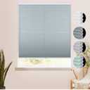 Homebox Cordless Cellular Shades, Window Blinds for Office Home, Lighting Filtering Room Darkening Honeycomb Blinds, Blue 48" W×64" H