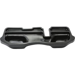 HECASA Under Seat Storage Box Compatible with 2002-2019 Dodge Ram 1500 2500 3500 Quad/Crew/Classic Crew Cab Pickup 60/40 Split Rear Bench Seat Gearbox Storage Liner Plastic Black