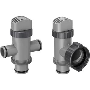 Dual Split Hose Plunger Valve & Plunger Valve Compatible with Intex Pool Parts and Accessories, Replacement Plunger Valves for Above Ground Swimming Pool and Pool Filter Pump