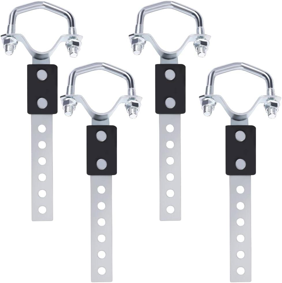 4pcs Heavy Duty Muffler Exhaust HangersUniversal Exhaust Flexible Swivel Tail Pipe Hanger with Heavy Reinforced Rubber Pad,Heat Resistant Exhaust Insulator for Cars, SUVs & Trucks (Oe Style 4pcs)