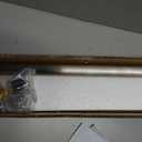 Glass Railing Post, Silvery 304 Stainless Steel Clamp Post Balustrade Railing, Mid Post Railing Fence Pole Handrail Garden Fencing (Mid Post, 43.3" H)