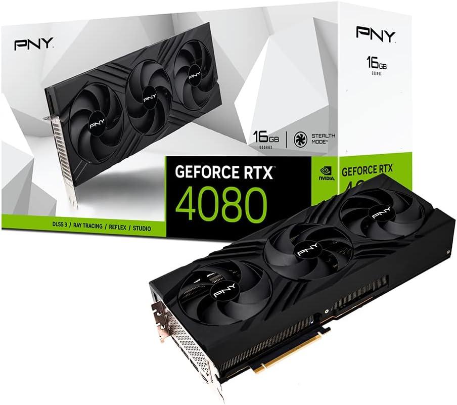 PNY GeForce RTX 4080 16GB Verto Triple Fan Graphics Card DLSS 3