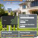 Diivoo WiFi Water Timer for Garden Hose, 4 Zone Smart Sprinkler Timer with Brass Inlet, Ethernet & 2.4GHz WiFi Connection, Compatible with Alexa/Google, 24 Irrigation Plans & Rain Delay Mode for Lawns