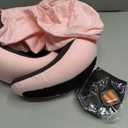 Travel Pillow - Hooded Neck Pillow Airplane Memory Foam Filling for Plane, Office, Cars Sleeping, Road Trip, Long Flights, Airplane Travel Essentials, Includes Eye Mask & Earplugs (Pink)
