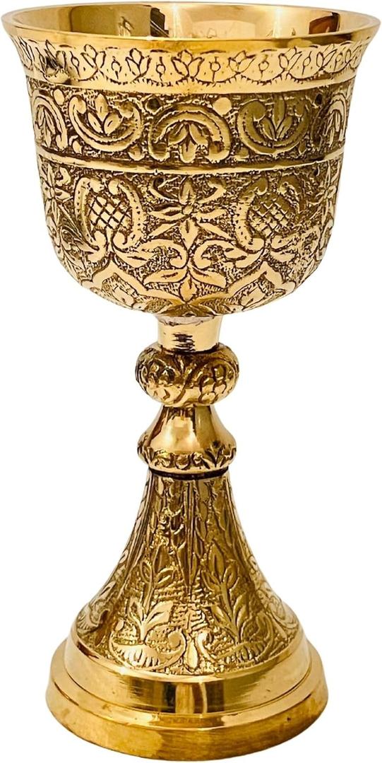 ALADEAN Vintage Chalice Goblet | 1x Royal Cups of King Arthur - Renaissance Medieval Goblet Gifts, Wedding Anniversary Ceremonial Drinkware Pack of 1pc (King Chalice)