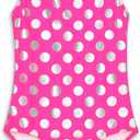  CinCili Girls One Piece Swimsuits Crossback Swimwear Beach Bathing Suit 3-14 Years, Large