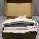 UNMERA Acupressure Mat and Pillow Set,Natural Eco Linen & Coconut Fiber Filling,for Back/Neck Pain Relief, Sciatic, Headache and Muscle Relaxation, Comes with Carrying Bag (Xl-3- Piece Set- Linen Grey)