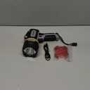 MOONASION Rechargeable Spotlight 100000 Lumen, Super Bright LED Spotlight Flashlight with COB Light & Foldable Stand, Long Lasting Large Handheld Spot Light for Boating Camping Boat Marine