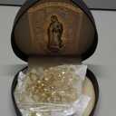 Wedding Lasso with Heart Box, Lazos Para Bodas Catolica, Lasso for Weddings Ceremony, Mexican Weddings Crystal Rosary,Lazo De Bodas Para Los Novios (Gold)