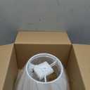 Small Lamp Shades Set of 2, White Lamp Shades for Table Lamps 5.5" Top x 10" Bottom x 6.6" High, Fabric Lampshade Replacement for Bedside Lamp, Wall Sconces, Spider Fitter, Clip on Adapters Included