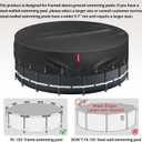 QH.HOME 10Ft Round Pool Cover, [2026 Upgraded Heavy Duty Fabric] Solar Cover for Above Ground Pools, New Super Windproof with 2 Patented Ratchet for Easy Installation, Snug Fit&UV Resistant