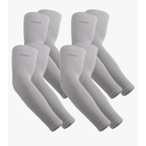 YQXCC 4 Pairs Arm Sleeves for Men Women | UPF 50 Cooling UV Sun Protection | Sports Compression Sleeves