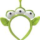 Sheliky Green Ears Headband Plush Monster Headbands Women Teens Halloween Dress Up Christmas Theme Party Costume Accessories (02)