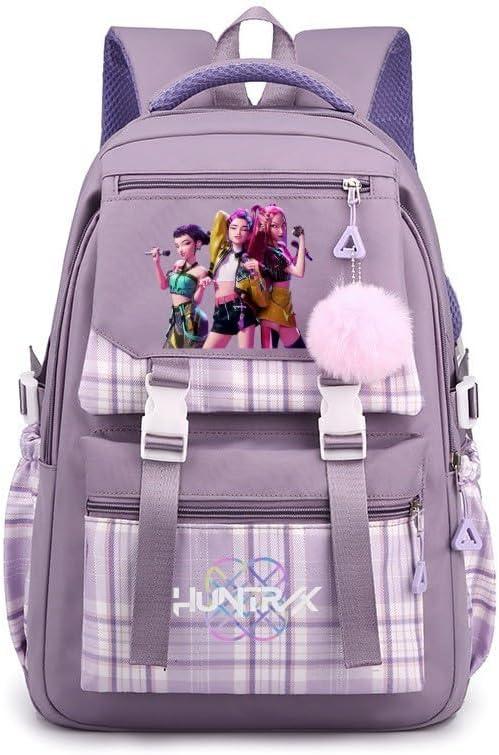 Cartoon Backpack for Women, Large Capacity Travel Backpack Commuter Bag KPOP