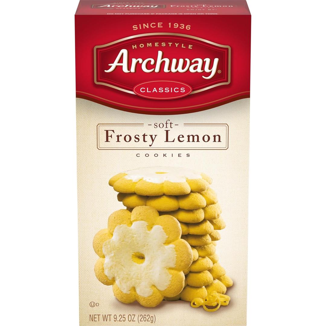 Archway Cookies, Soft Frosty Lemon Cookies, 9.25 Oz (9.25 Ounce (Pack of 1)) Best Before Apr. 18, 2026
