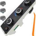 599-294 Climate Control Module A/C Heater Air Conditioning Panel, Compatible with Chevy Express & GMC Savana 1500 2500 3500 4500 (2008-2022) with 3 Spare Switch Buttons & Pry Tool
