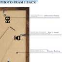 2 x 5x5 Picture Frame Deep Brown for Wall Hanging or Tabletop, Wood 5 x 5 Frame Photo Frame for Wall Horizontally or Vertically, Deep Brown, 1 Pack