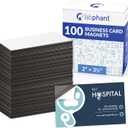 Business Card Magnets Pack of 100  Customize with Peel and Stick Adhesive Magnet to Create Personalized Magnetic Business Cards as Promotional Items - Essential Large, Mid and Small Business Supplies