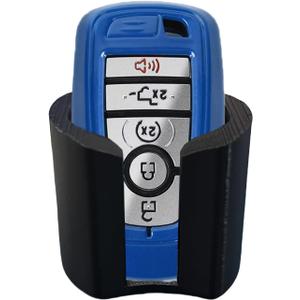 TEYOUYI Key Holder for Bronco Sport,Accessories for Ford Bronco Sport Fits in The Gap Between Cup Holders Vertical Key Holder Black