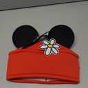 Disney Minnie Mouse Ears & Flower Red Novelty Cosplay Pillbox Hat