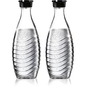 SodaStream Duopack / 1047200490 Carafe en verre 2 x 0,6 l Pour modles Penguin et Crystal (Import Grande Bretagne) (2 Pack)