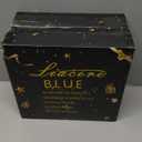 Liacere 150PCS Blue Plastic Plates - Gold Plastic Silverware with Blue Handle - Navy Disposable Plates Include 30 Guests Plates,Forks,Spoons,Knives for Hanukkah & New Year & Washington's Birthday