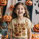 Boys Girls Halloween Shirts Toddler Short Sleeve Pumpkin Spooky Dude Bat Tee Tops T-Shirts