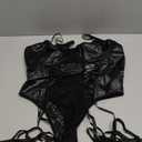 Lilosy Sexy Lace Up Floral Garter Underwire Teddy Bodysuit Lingerie Belt Women Top One Piece, XL