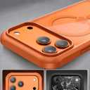 VOFATA for iPhone 17 Pro Max Case, 360 Full Body with Built-in 9H Tempered Glass Screen Protector, Fit for MagSafe, Mil-Grade Drop Protection, Drop Proof Magnetic iPhone 17 Pro Max Phone Case, Orange