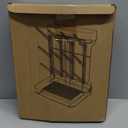 IEEK Baby Bottle Drying Rack,Large Vertical Drying Tower Bottle Rack Holder Space Saving Standing Drying Rack for Countertop-Holds 12 Baby Bottles and Cup,Etachable Travel Bottle Rack,Grey and White