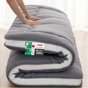 Japanese Floor Mattress, 4" Japanese Futon Mattress, Foldable & Portable Shiki Futon (shikibuton), Roll Up Thicken Sleeping Tatami Mat Sleeping Pad for Camping (Grey, 39 x 80)