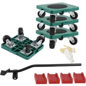 New Upgrade Furniture Sliders, Furniture Movers with Wheels, Furniture Lift Mover Tool Set with 360 Rotatable Wheels, Furniture Dolly for Moving Heavy Duty Sofa, Bed, Load Capacity Up to 750lb