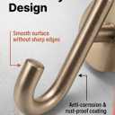 Towel Hooks Champagne Bronze Single Bathroom Hooks Wall Mounted for Robes and Towels Hand Towel Hook Holder Kitchen, Bathroom Accessories