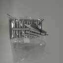 60 Pieces Hair Perm Pods Plastic Perming Rods Cold Wave Rods Curlers Hair Rollers with 1 Pieces Steel Pintail for Hairdressing Styling(Grey, 1.5 Cm/0.59 Inch)