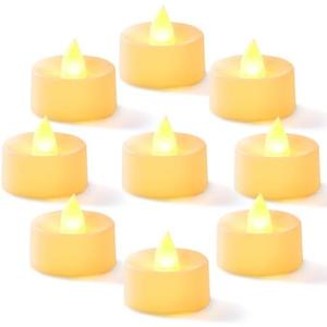 Homemory 24-Pack Flameless LED Tea Lights Candles Battery Operated, 200+Hour Fake Electric Candles TeaLights for Votive, Halloween, Ofrenda, Diya, Wedding Centerpiece Table Decor, Funeral, Christmas