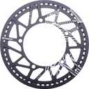 PROWHEEL Universal Bike Chainring,52T/54T/56T/58T/60T BCD 130mm CNC Laser Engraving Bike Chainring with Chain Guard for 6 to 12 Speed MTB,EBike,Road Bike,City Bike,Folding Bike,Cargo