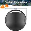 Full Size Griddle Insert for Weber 22 Inch Charcoal Grills Non-stick Flat Top Griddle for Weber 22" Original Kettle Master-Touch and Performer Deluxe Charcoal Grill and Most 22-Inch Round Grills