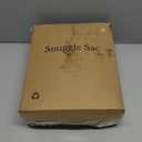 Snuggle Sac Leopard Throw Blanket for Couch Bed Sofa 50x60 inches, Reversible Beige Leopard Blanket Ultra Soft Cozy Blankets for Women Mothers Birthday Gifts