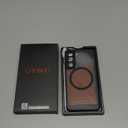 CANSHN Designed for Samsung Galaxy S22 Case [Full Camera Protection] [Compatible with MagSafe] Translucent Matte Shockproof Protective Phone Cover 6.1 Inch - Black