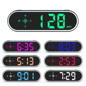 VJOYCAR New Colorful Speedometer HUD GPS Digital Speed Meter MPH KM/H Speedo Head Up Display for Cars Trucks, USB Cable Plug & Play (7 Color/MPH KM/H)
