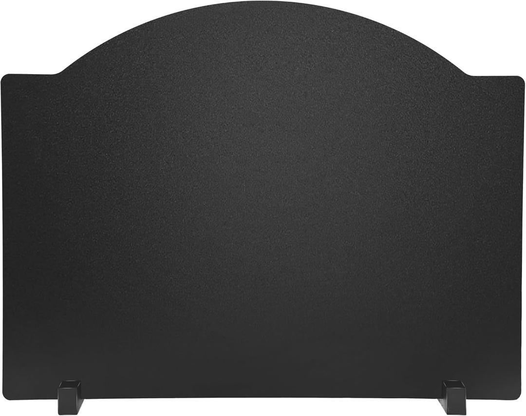 22" Fireplace Back Plates With Feet, Lightweight Firebacks, Iron Reflector Plate, Heat Reflector, Wall Protection, Heat Resistance up to 1400F
