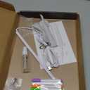 Large LED Drawing Board for Kids (13.7"x10") – 7-Color Glowing Doodle & Writing Board with 4 Light Modes & Adjustable Brightness, USB Powered (Adapter Not Included), Includes 7 Pens, Spray Bottle, 2 Cloths, Chain & Hooks – LED Message & Note Board fo