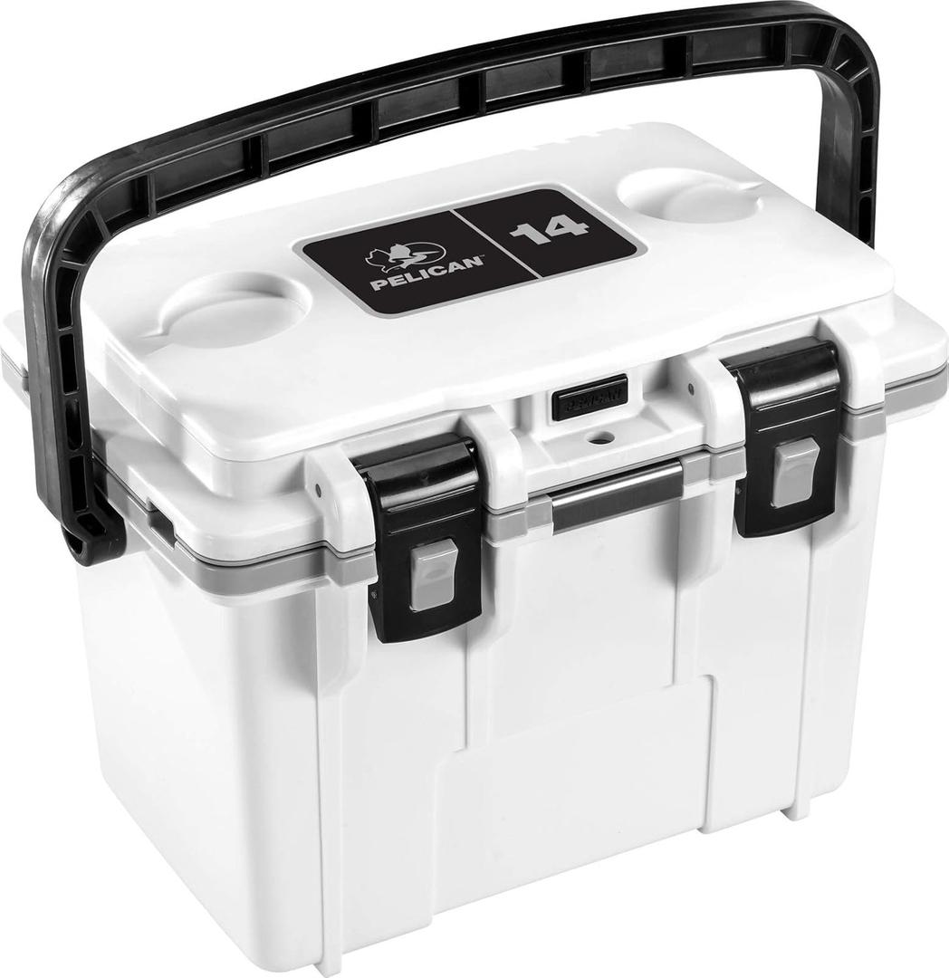 Pelican Elite 8 Quart Personal Cooler (White/Gray)