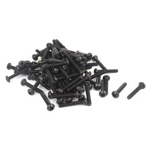 uxcell M2x12mm 10.9 Alloy Steel Button Head Hex Socket Cap Screw Bolt 100pcs