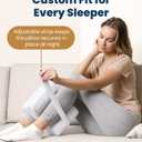 Everlasting Comfort Memory Foam Knee Pillow for Side Sleepers Sciatica Pain Relief Pillow, Removable Strap Support Leg Pillows for Sleeping Alignment, Knees, Back & Hip Cushion