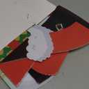 Pinkunn 5 Pcs Christmas Black Large Santa Tree Topper African American Christmas Tree Decoration Black Cute Santa Claus Hat Candy Gift Box Head Arms Legs Ornament for Xmas Holiday Party Decorations