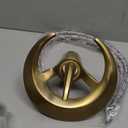 SWHC Waterfall Bathroom Faucet, Brass Bathroom Sink Faucet Flying Saucer Shape Faucet for Bathroom Sink Adjustable Hot and Cold Single Handle Bathroom Faucet